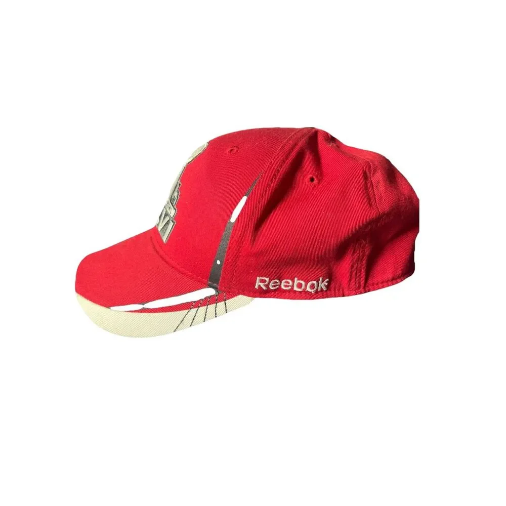 Super Bowl XLVI 2012 Reebok NFL Hat Indianapolis Red Football Cap